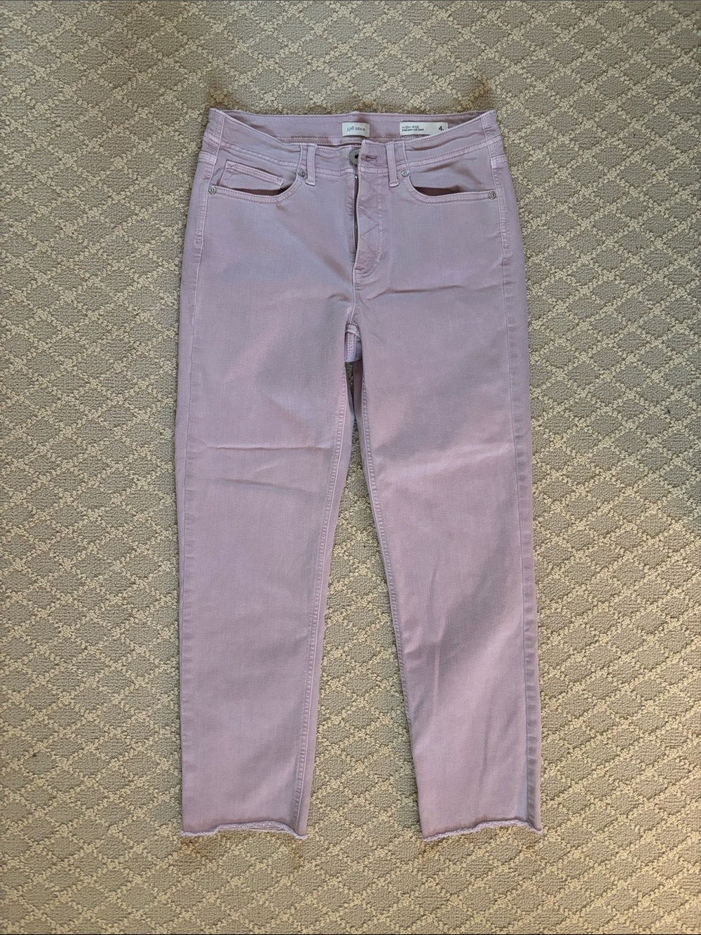 J. Jill Lavender Skinny Jeans - High-Rise Straight Leg Crop | 4Tall
